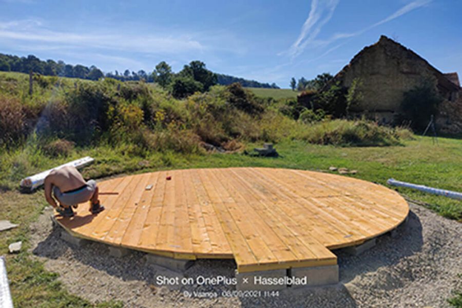 plancher pour yourte